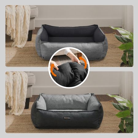 3. Bild von Hundebett mit Rand 80 x 60 x 28 cm