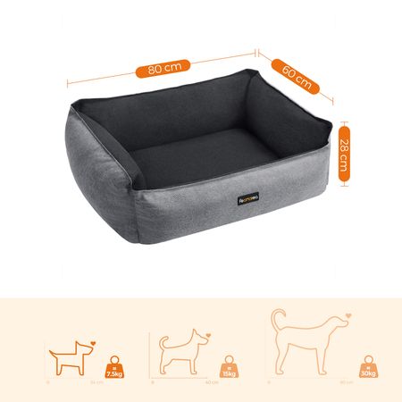 10. Bild von Hundebett mit Rand 80 x 60 x 28 cm
