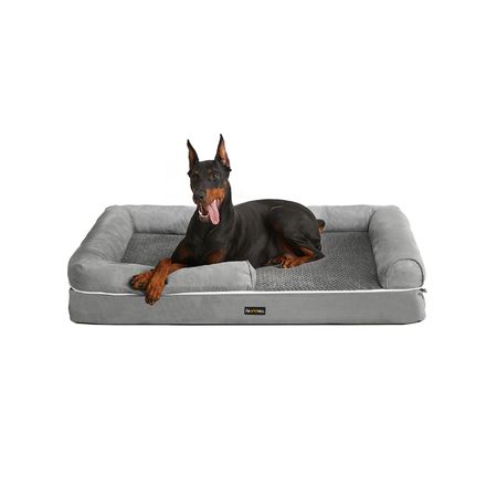 2. Bild von Feandrea Orthopädisches Hundebett hellgrau