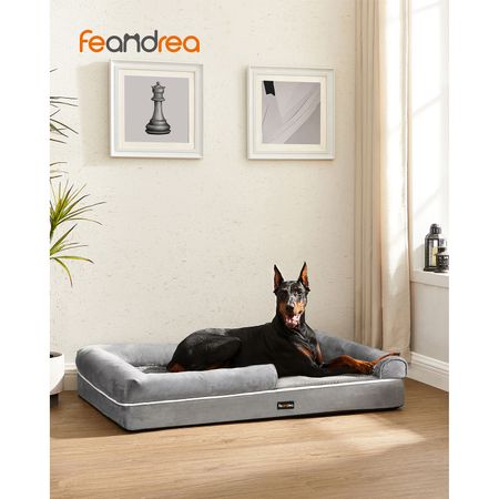 3. Bild von Feandrea Orthopädisches Hundebett hellgrau