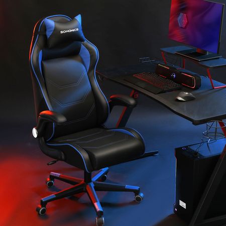 3. Bild von Racing Chair schwarz-blau