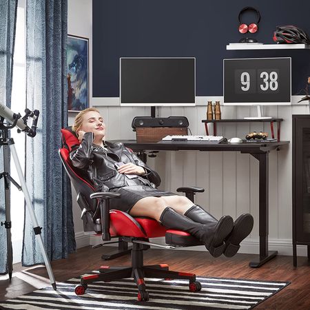 3. Bild von SONGMICS Gaming Stuhl schwarz-rot