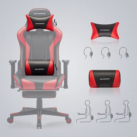 5. Bild von SONGMICS Gaming Stuhl schwarz-rot