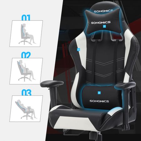 6. Bild von SONGMICS Gaming Stuhl mit Kopfstütze