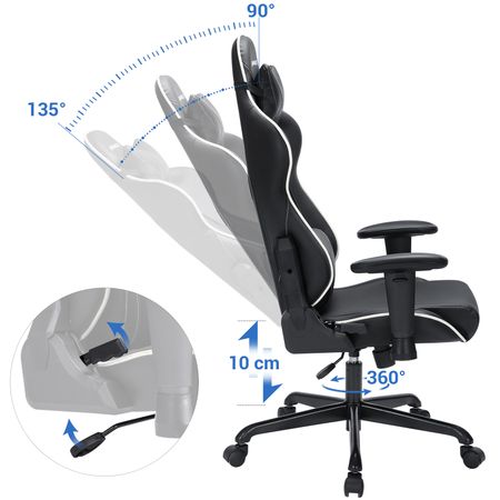 6. Bild von SONGMICS Bürostuhl mit hoher Rückenlehne