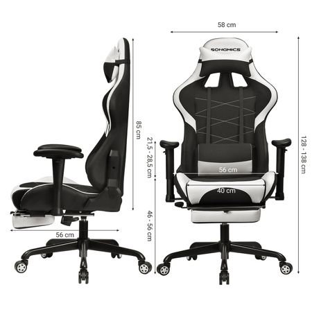 4. Bild von Gamingstuhl mit Fußstütze