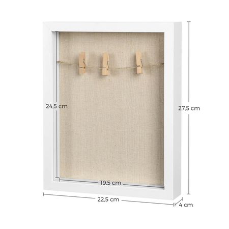7. Bild von Bilderrahmen mit Schnur und Klammern