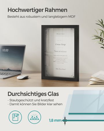 6. Bild von SONGMICS Bilderrahmen A4 zum Befüllen