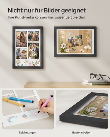 5. Bild von SONGMICS Bilderrahmen mit spurenlosen Wandhaken