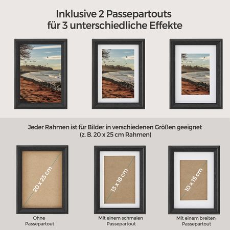 6. Bild von SONGMICS Bilderrahmen 16 Passepartouts