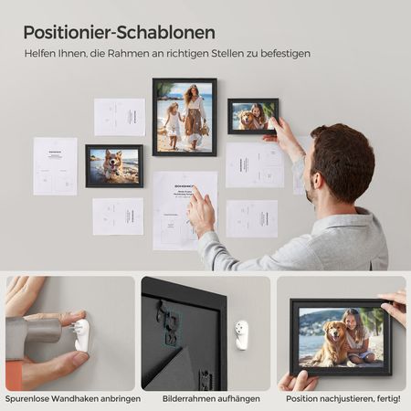 8. Bild von SONGMICS Bilderrahmen 16 Passepartouts