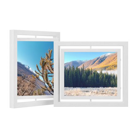 2. Bild von SONGMICS 10er Set drehbare Bilderrahmen für Fotos in 20,3 x 25,4 cm (8 x 10 Zoll)