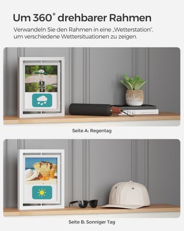 3. Bild von SONGMICS 10er Set drehbare Bilderrahmen für Fotos in 20,3 x 25,4 cm (8 x 10 Zoll)
