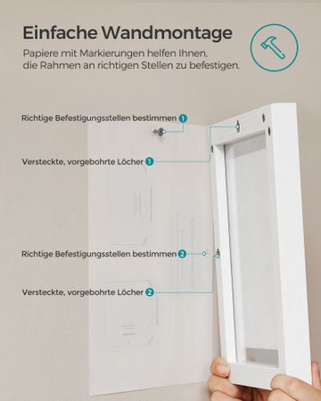6. Bild von SONGMICS 9er Set schwebende Bilderrahmen