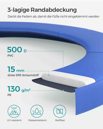6. Bild von Trampolin groß Ø 366 cm mit Innennetz