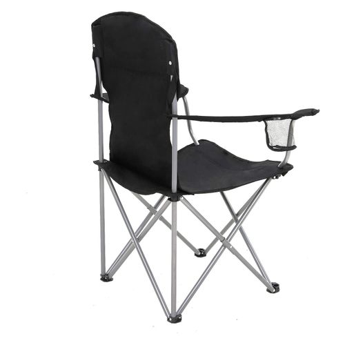 SONGMICS Campingstuhl mit Flaschenhalter 2er-Set bis 150 kg belastbar klappbar Klappstuhl mit robustem Gestell komfortabel Outdoor Stuhl