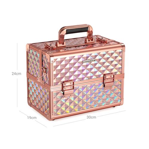 SONGMICS Kosmetikkoffer mit großer Trolley Mode & Accessoires Taschen Koffer & Reisegepäck Kofferzubehör 