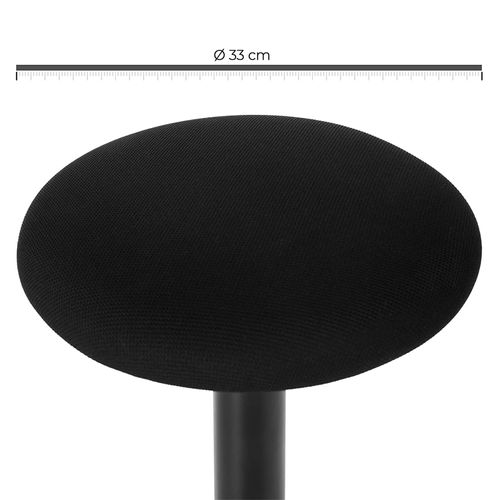 Keine Montage erforderlich SONGMICS Bürohocker Sitzhocker schwarz-weiß OSC05BW 360° Drehstuhl ergonomischer Arbeitshocker höhenverstellbar 60-85 cm