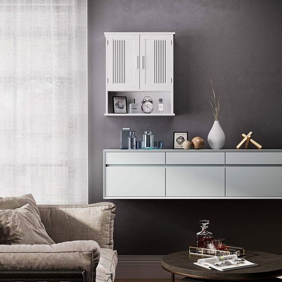 Wandschrank mit Ablagefach - Wandschrank | VASAGLE by SONGMICS