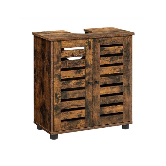 VASAGLE Waschbeckenunterschrank, Badezimmerschrank, Unterschrank, 60 x