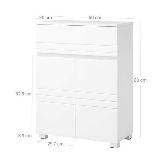 VASAGLE Badezimmerschrank, Sideboard mit Schublade, Badschrank mit