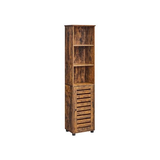 VASAGLE Badezimmerschrank, Hochschrank, Badschrank, 3 offene Fächer, 2