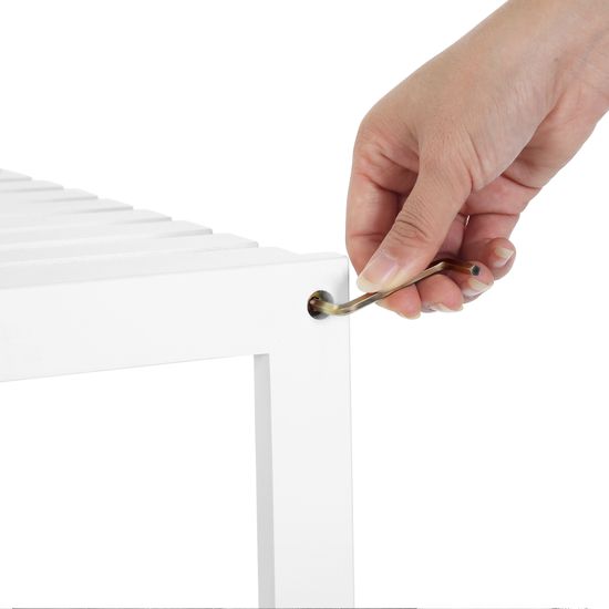 SONGMICS Badezimmerregal mit 5 Ebenen, aus Bambus, Küchenregal, 9