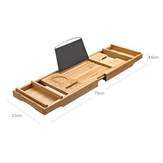 Badewannenablage aus Bambus - Badewannenablage | SONGMICS