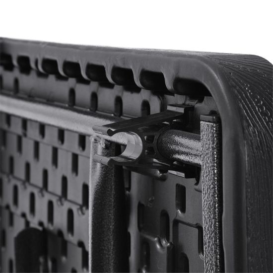 SONGMICS Klapptisch, großer Gartentisch mit imitierter Holzmaserung aus