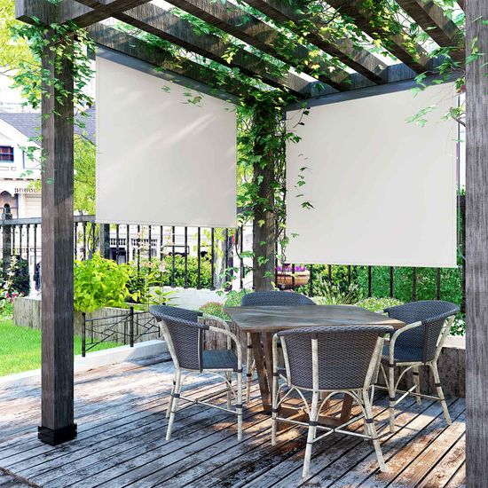 SONGMICS Senkrechtmarkise, ausziehbar, 2,5 X 1,8 m (L x B