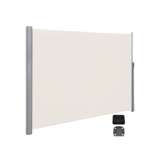 SONGMICS Seitenmarkise, ausziehbar, 200 x 400 cm (H x L), Sichtschutz