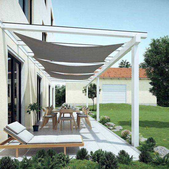 SONGMICS Sonnensegel 2 x 3 m, wasserfest bis mindestens