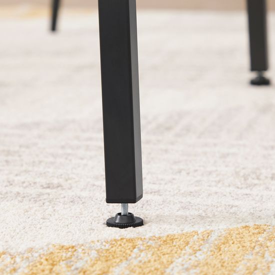 VASAGLE Esstisch, Quadratischer Küchentisch, Schreibtisch, mit Ablage