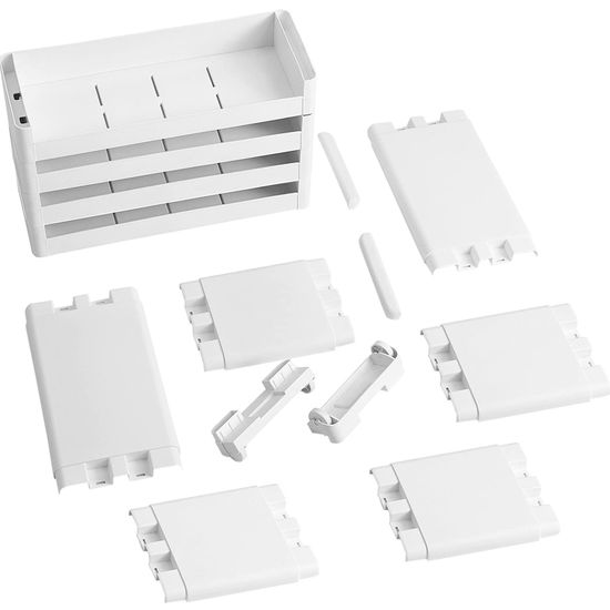 SONGMICS Nischenregal, rollbares Aufbewahrungsregal, schmaler Rollwagen