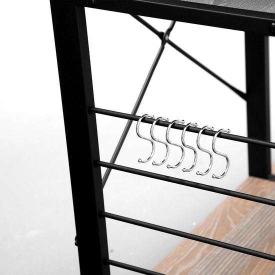 VASAGLE Küchenregal aus Metall, stabiles Standregal, platzsparendes