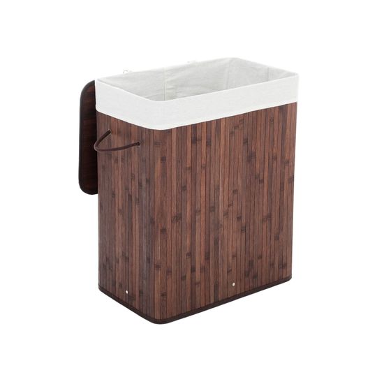 Wäschekorb Bambus 100 L Braun 1 Fach