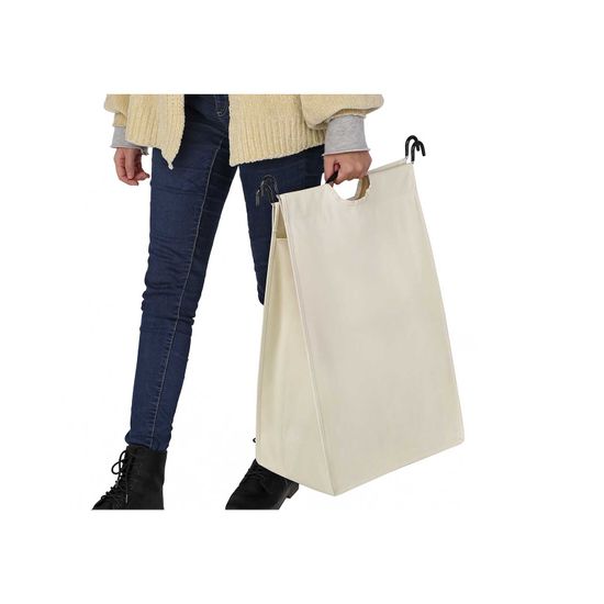 Wäschesortierer 3 Fächer Beige
