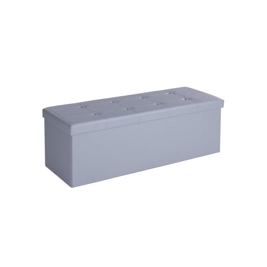 SONGMICS Sitzbank mit Stauraum, Truhe mit Deckel, faltbares Sitzmöbel