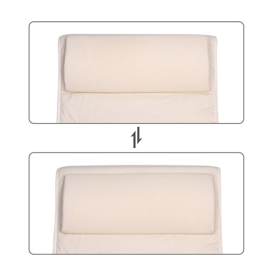 SONGMICS Schaukelstuhl aus Birkenholz, Schaukelsessel, 5-fach