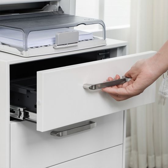 SONGMICS Rollcontainer, abschließbarer Aktenschrank mit Schubladen