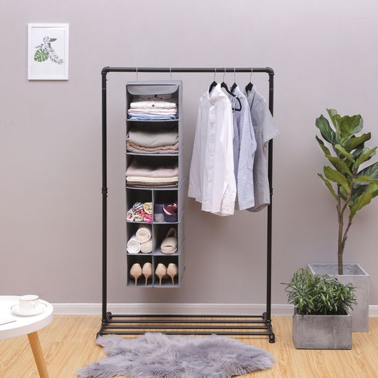 SONGMICS Hängeregal aus Stoff für Schuhe, Hängeaufbewahrung, Organizer