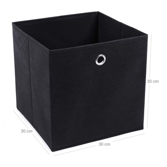 SONGMICS 2 Stück Faltbare Aufbewahrungsbox Faltbox mit Fingerloch 30 x