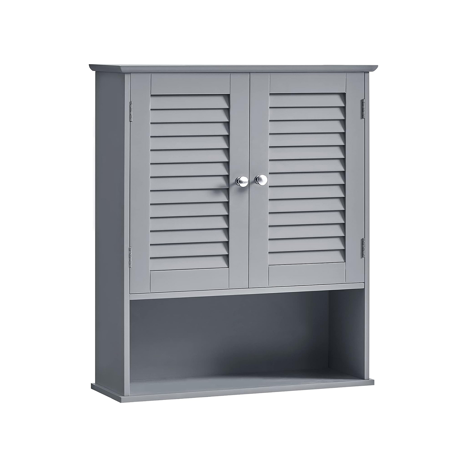 Badezimmerschrank mit verstellbarem Einlegeboden und Lamellentüren