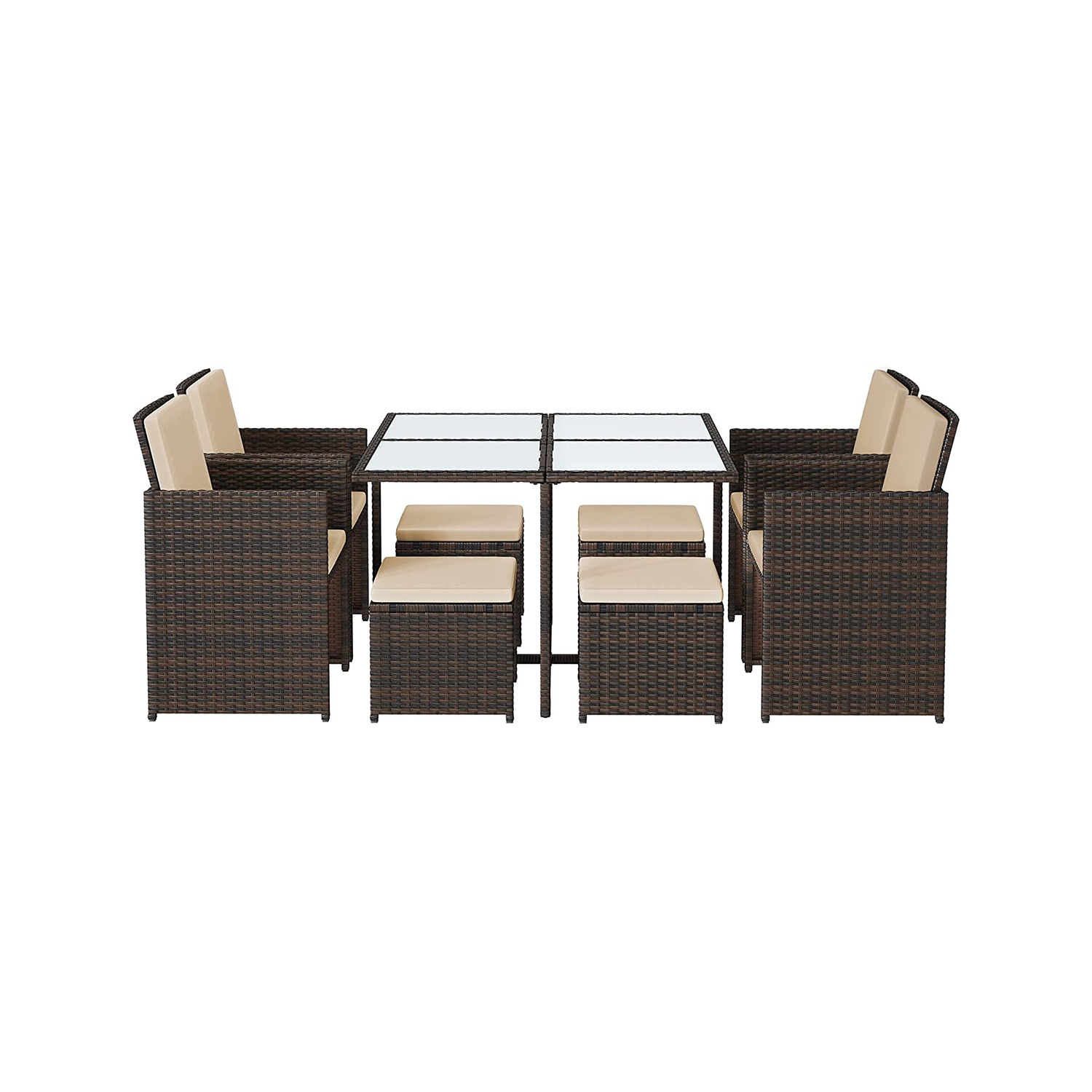 Balkonmöbel-Set aus PE-Rattan