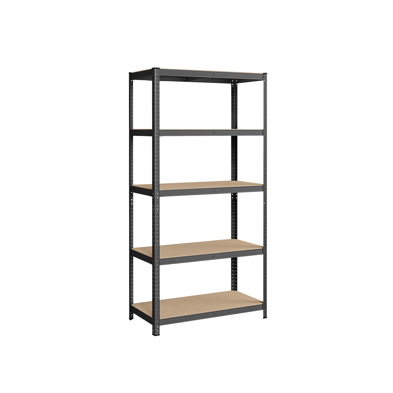 2er Set Lagerregal 200 cm hoch grau