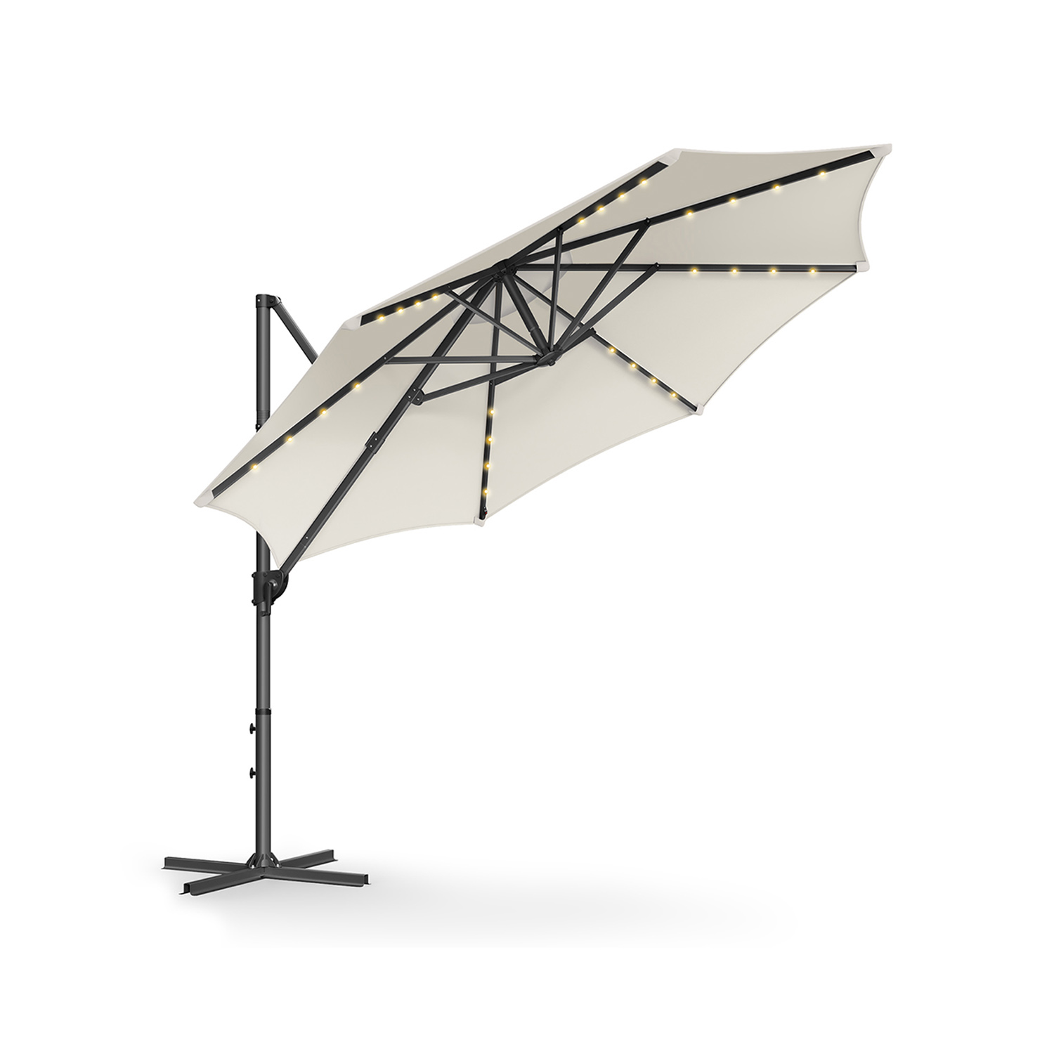 Sonnenschirm UPF 50+ um 360° drehbar