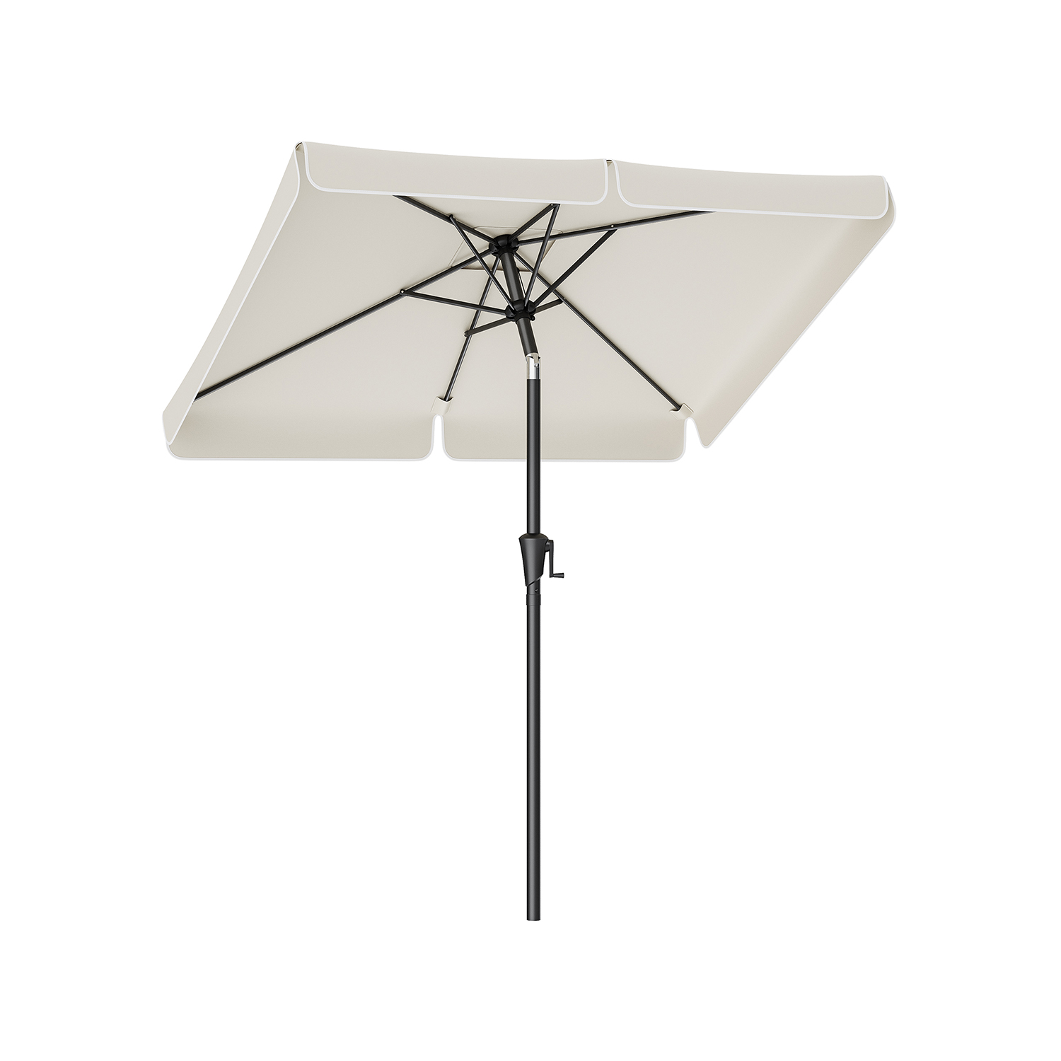 Rechteckiger Balkonschirm 200 x 150 cm beige