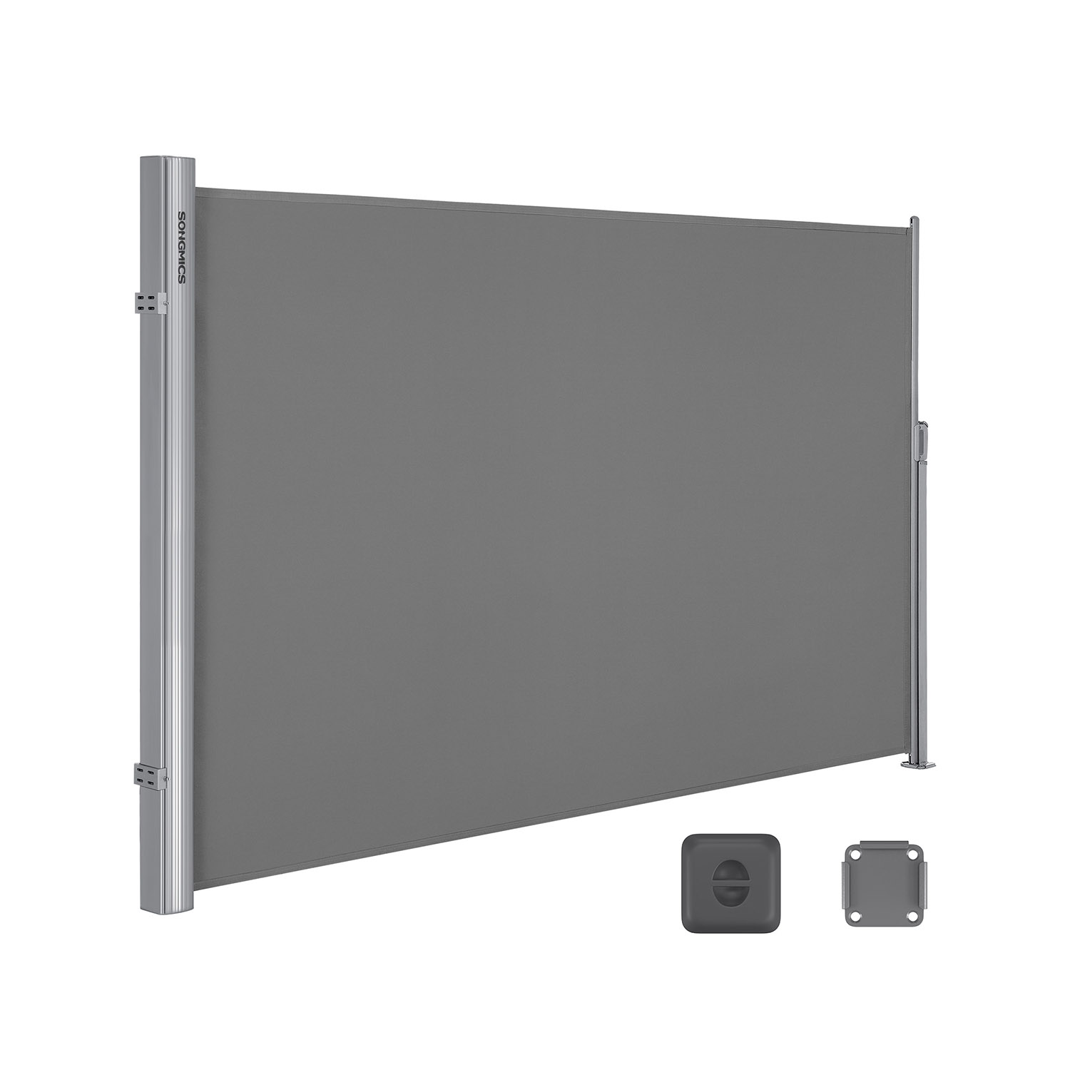 Seitenmarkise ausziehbar 180 x 400 cm für Balkon