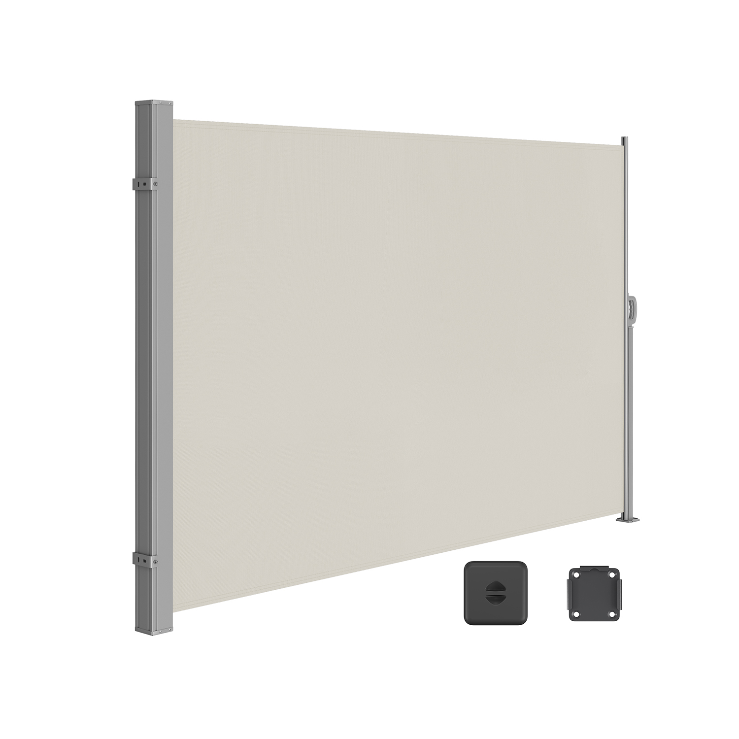 Seitenmarkise 180 x 350 cm Taupe