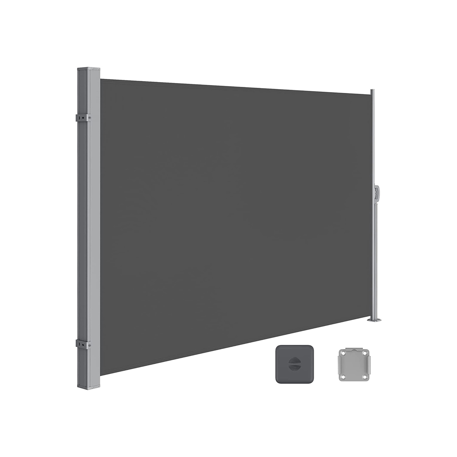 Seitenmarkise ausziehbar 200 x 400 cm für Balkon